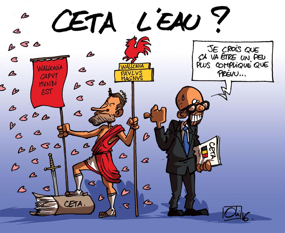 Pour la Wallonie, le CETA c'est toujours non !