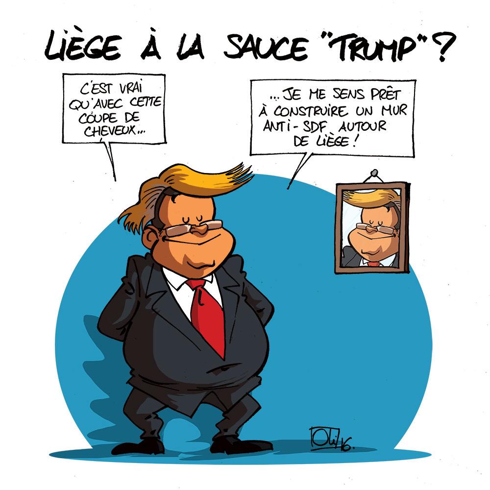 Liège sauce Donald Trump ?