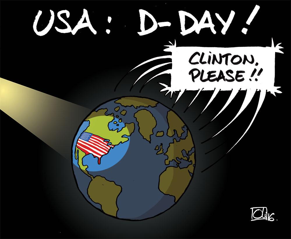 USA : Clinton ou Trump ? D-DAY !