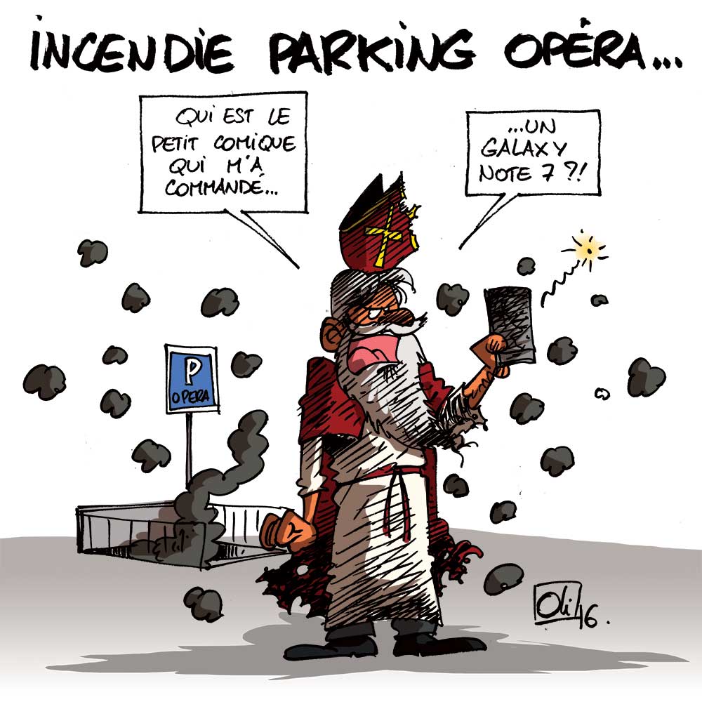 Incendie parking Opéra