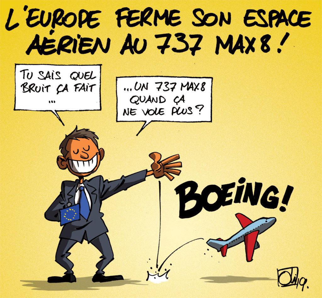 Résultat de recherche d'images pour "caricature boeing 737 max"