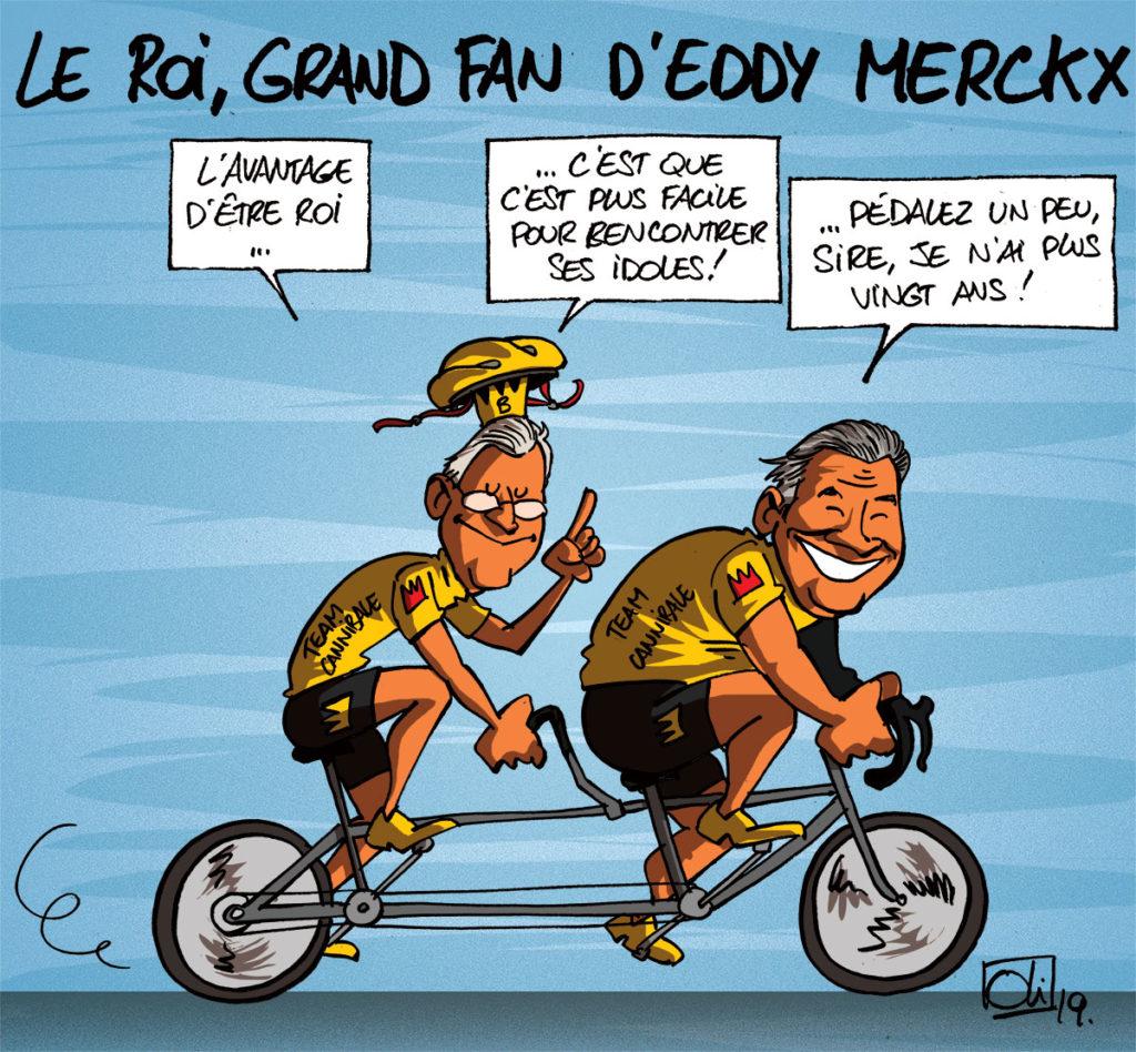 Le roi fan d'Eddy Merckx