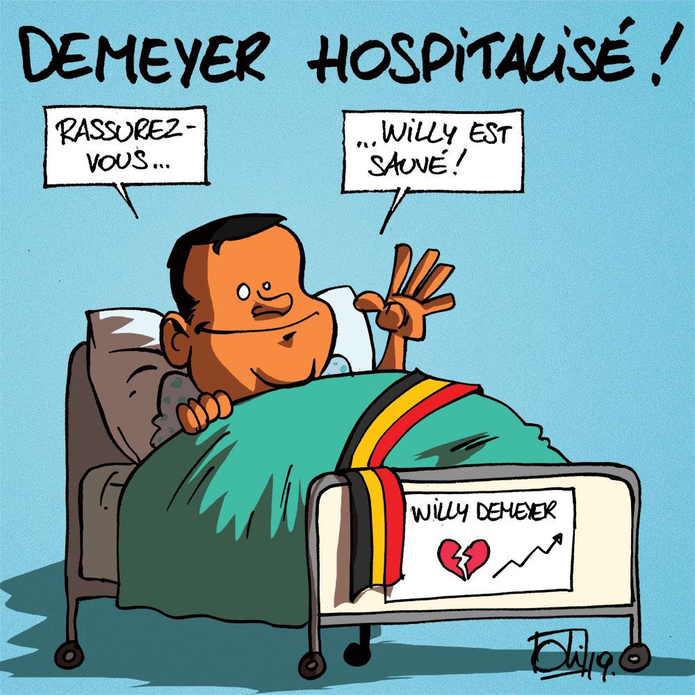 Demeyer hospitalisé