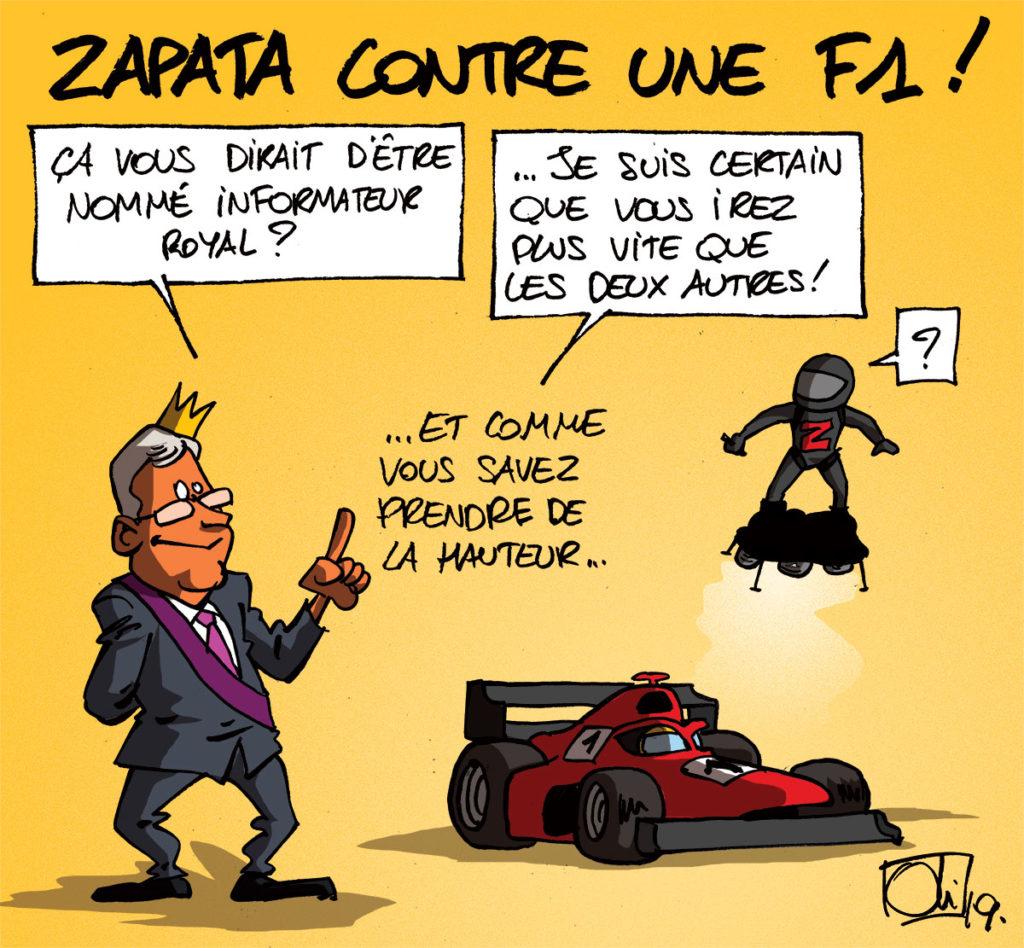 Franky Zapata plus rapide qu'une F1 ?