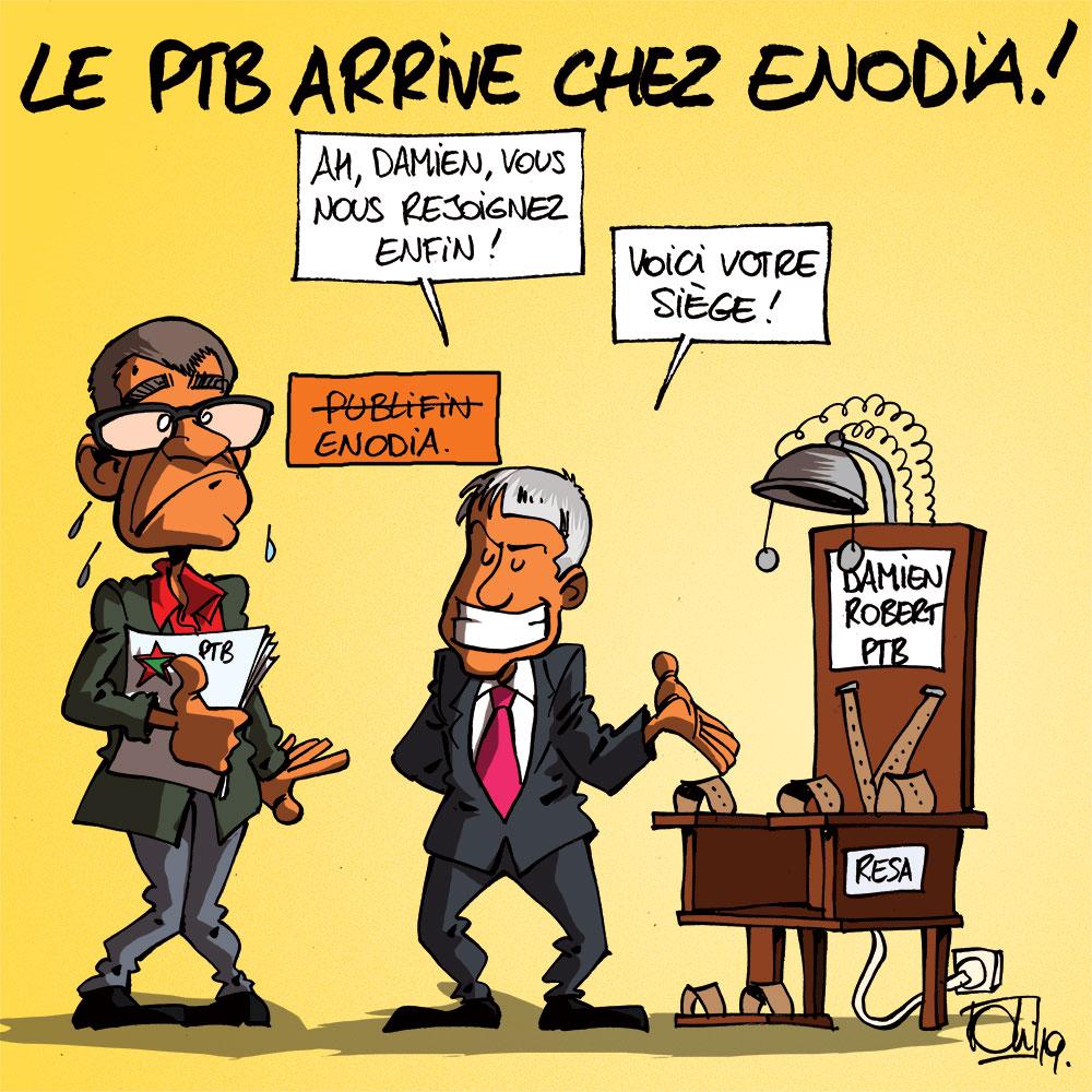 Le PTB chez Publifin - Enodia