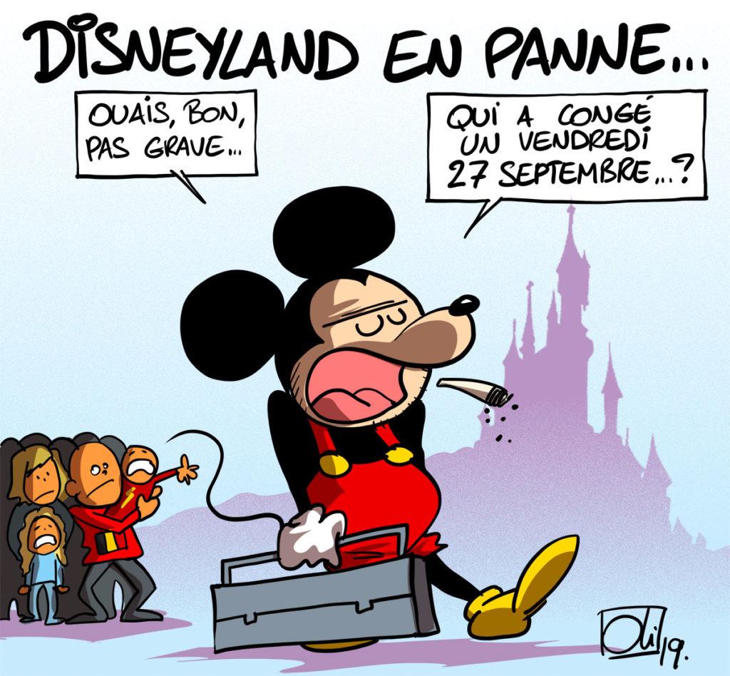 Mickey fait le coup de la panne