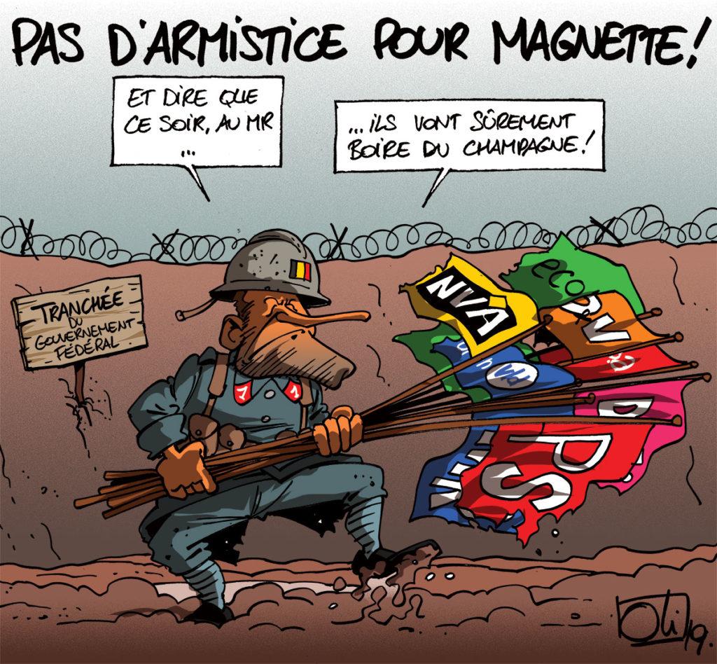 Pas d'armistice pour Magnette !