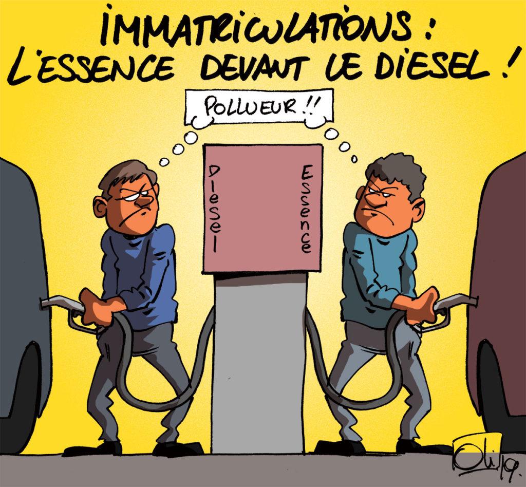 L'essence devant le diesel !