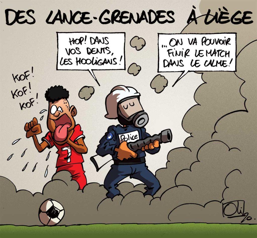 Lance-grenades à la Police de Liège