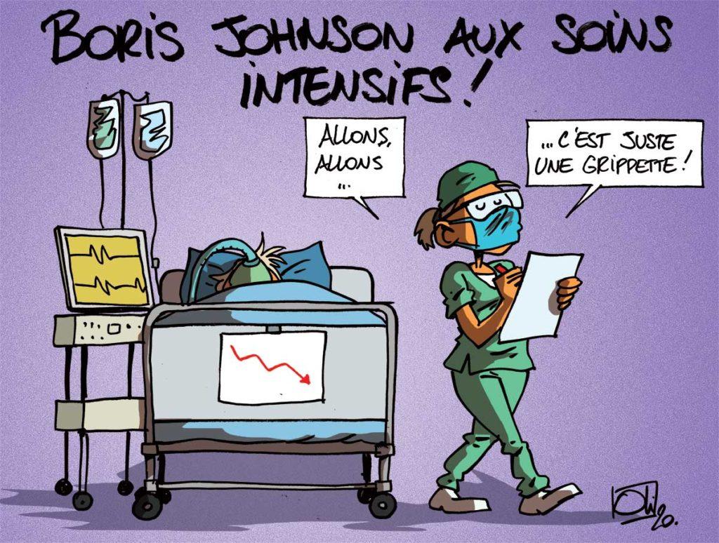 Boris Johnson aux soins intensifs !