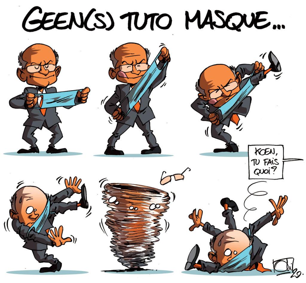 Les masques selon Koen Geens