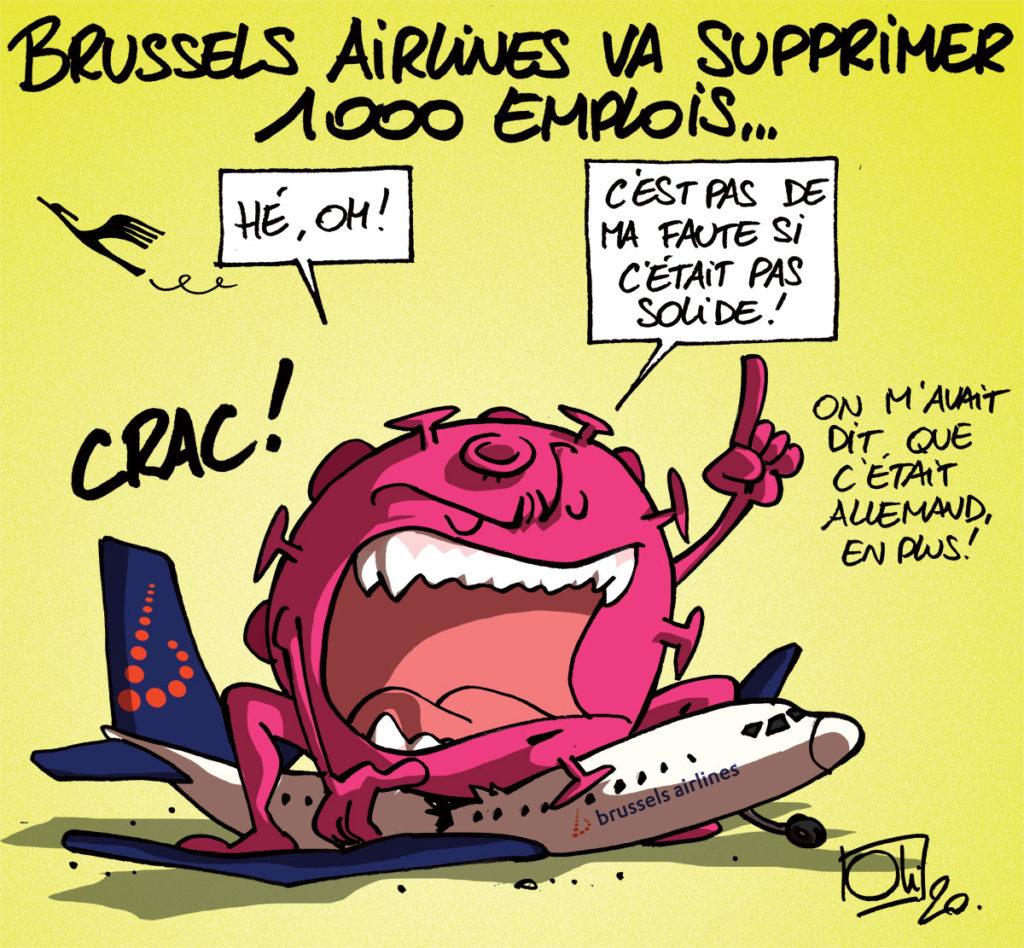 Brussels Airlines va supprimer 1000 emplois