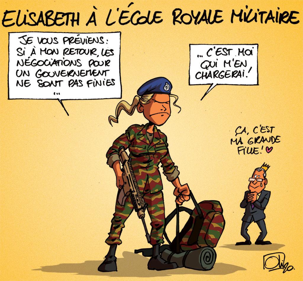 Elisabeth à l'école royale militaire