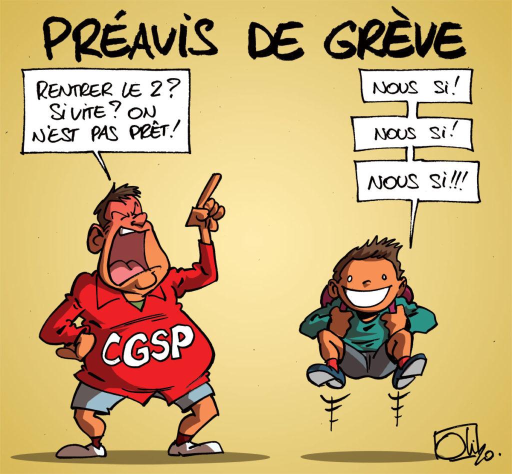 Préavis de grève dans l'enseignement !