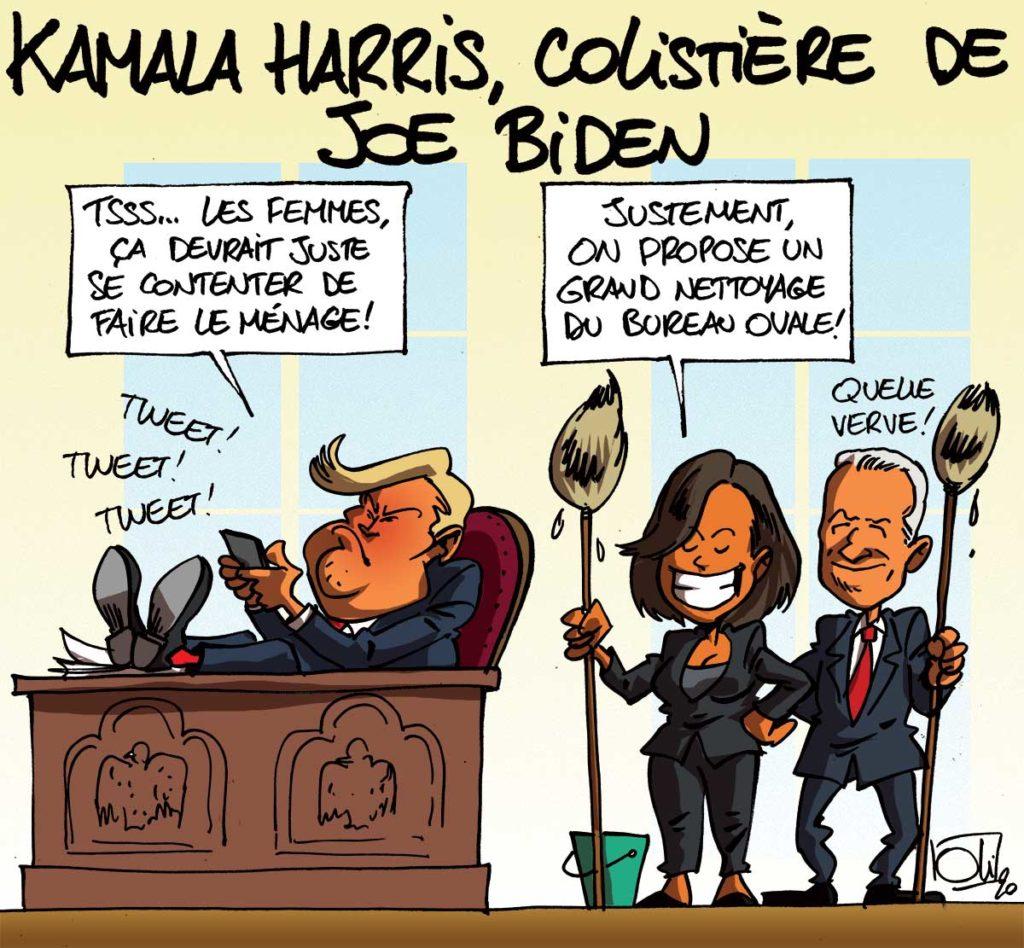 Kamala Harris aux côtés de Joe Biden | Les humeurs d'Oli