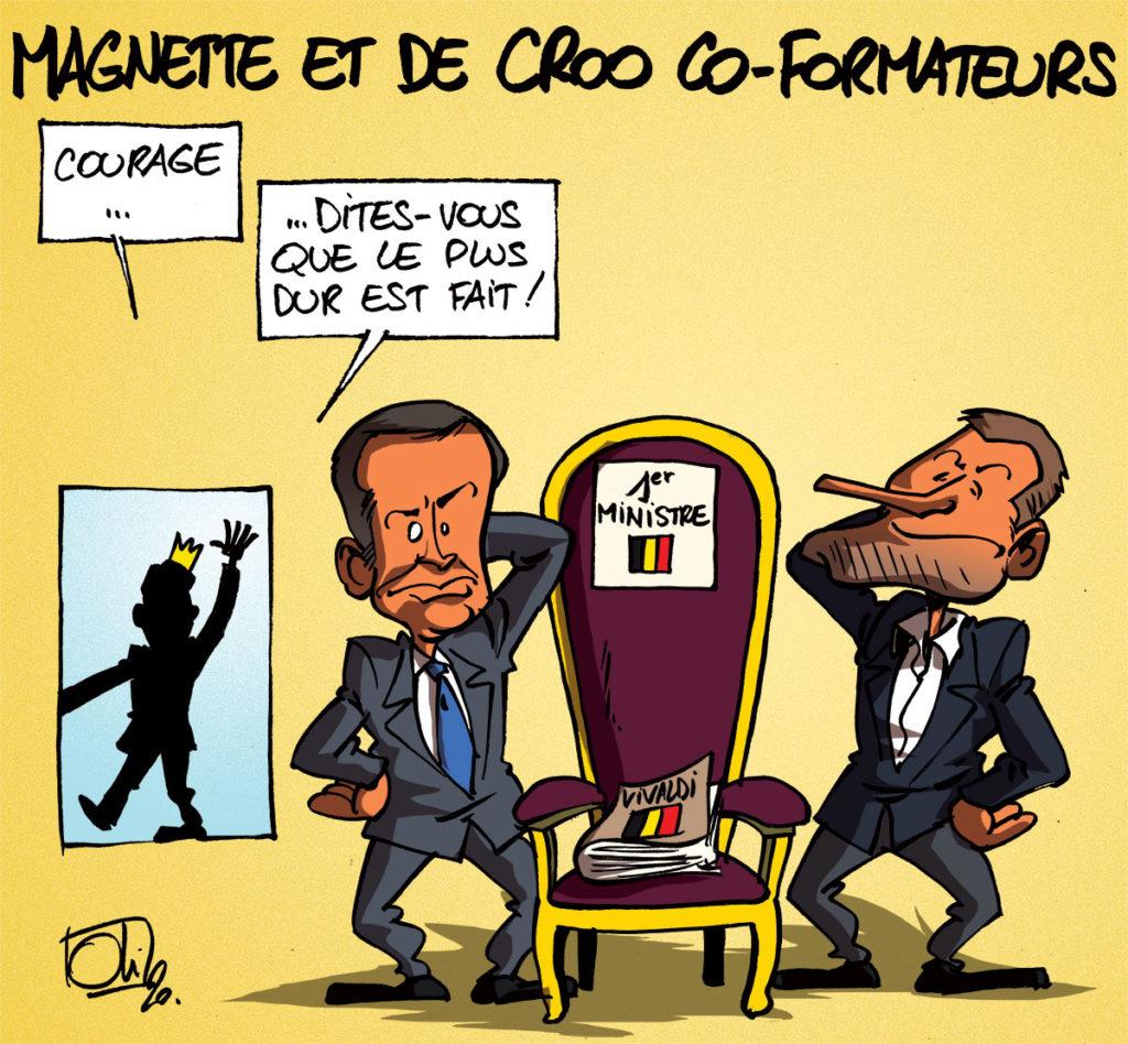 De Croo et Magnette co-formateurs !