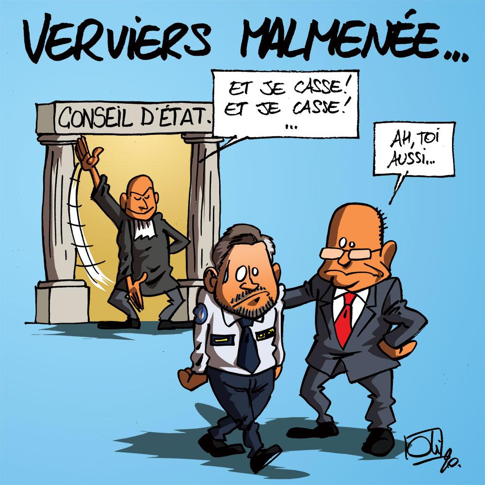 Le conseil d'état casse Verviers