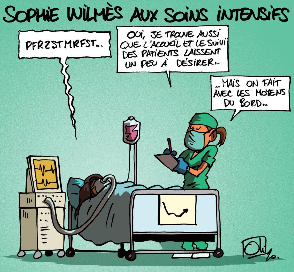 Sophie Wilmès aux soins intensifs