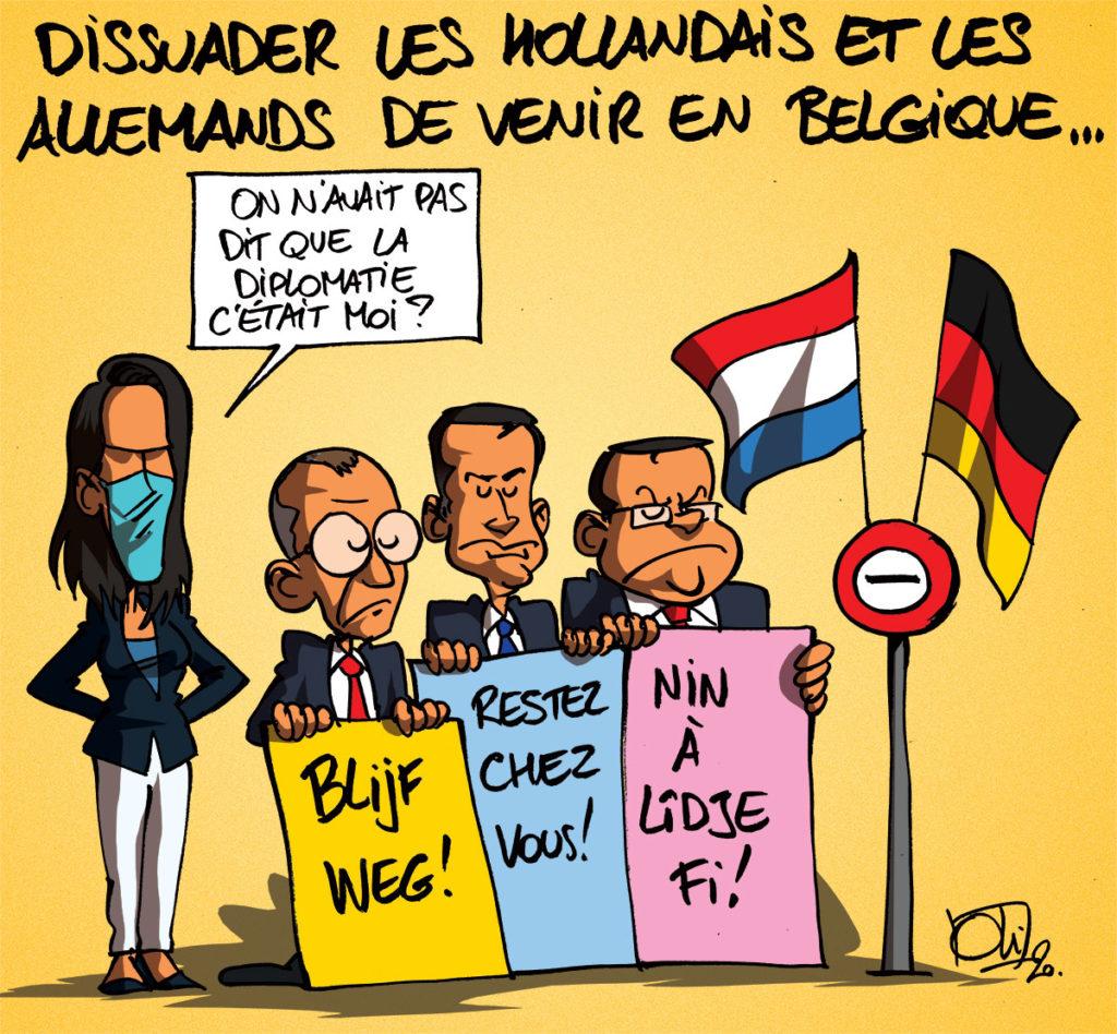 La Belgique craint la venues des hollandais et allemands