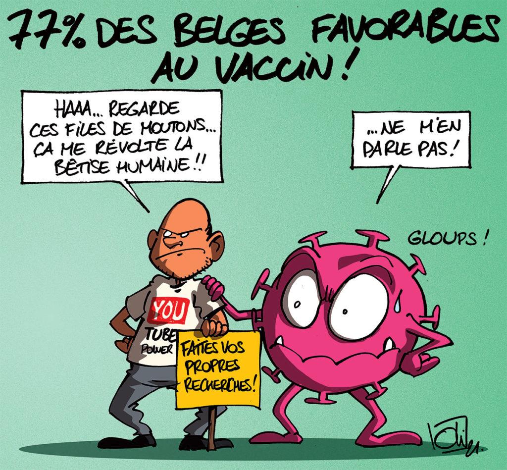 77% des belges favorables aux vaccins Covid-19