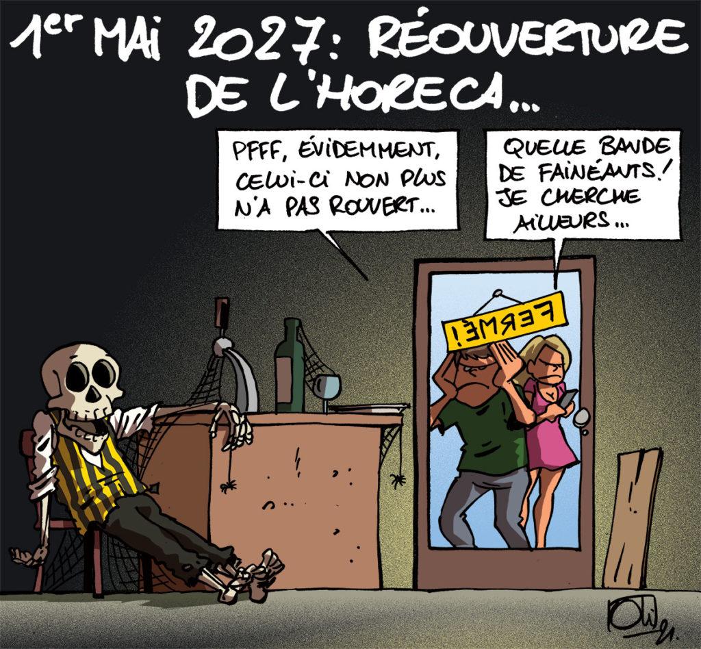 Réouverture de l'Horeca le 1er mai en doute...