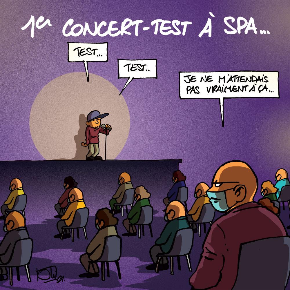 Concert-test à Spa