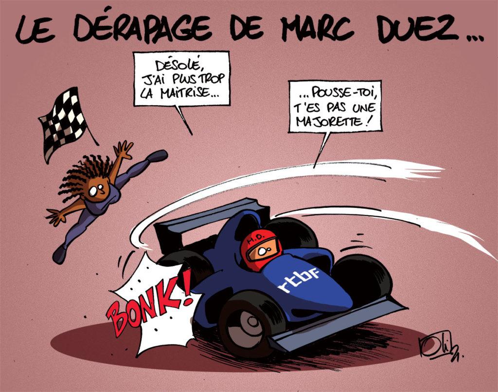 Dérapage pour Marc Duez