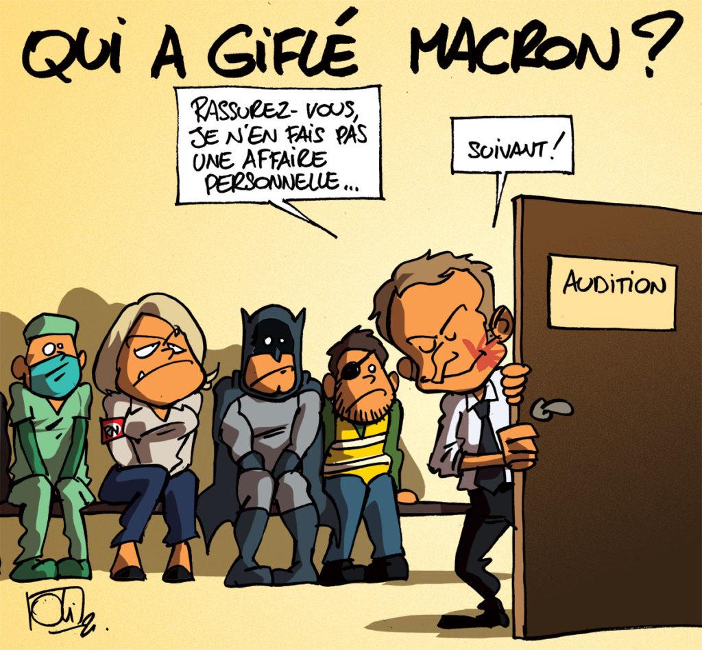 Macron tête-à-claques ?