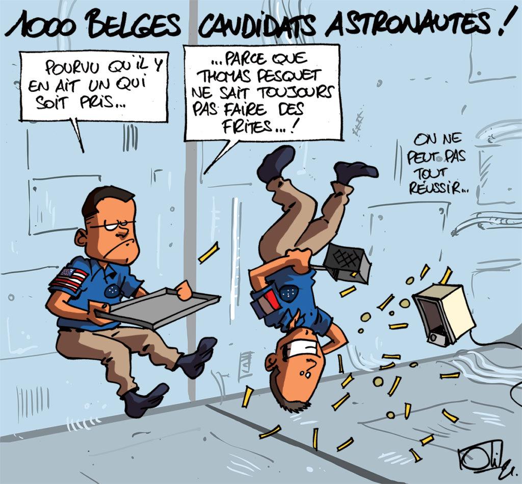 1000 belges veulent être astronautes !