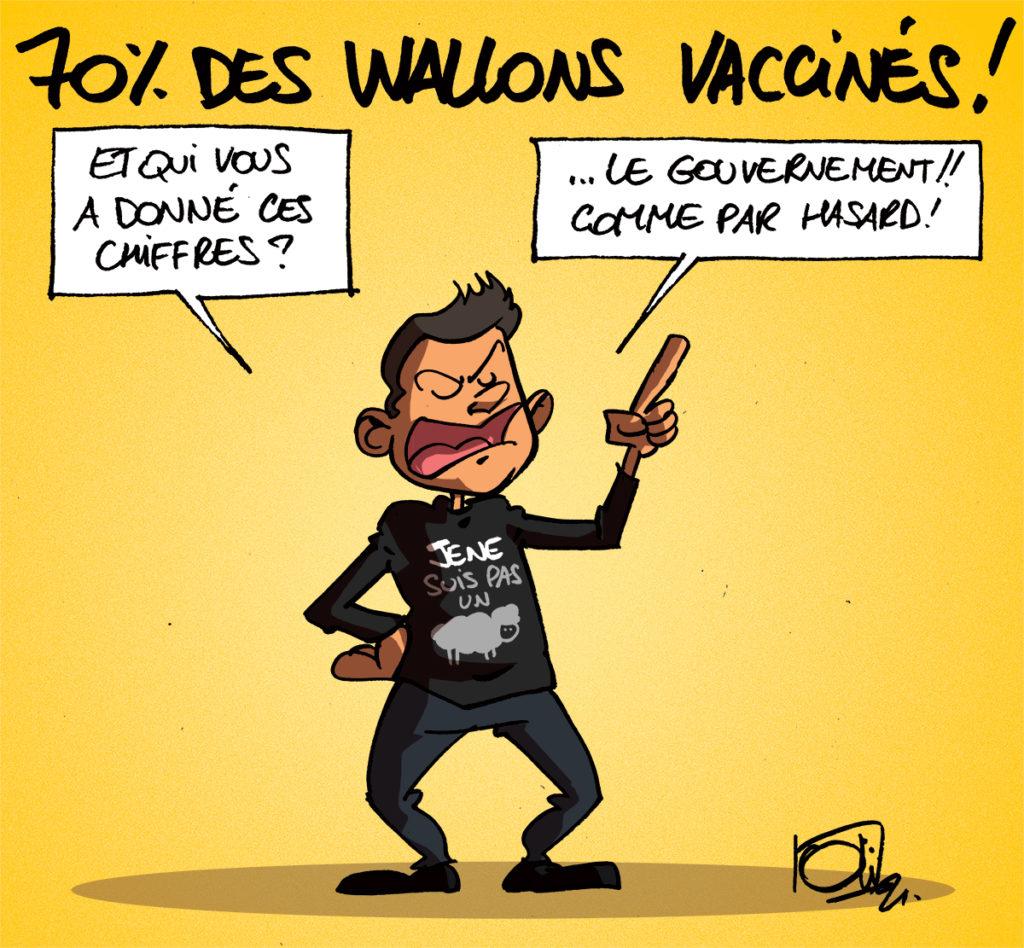 70% des wallons vaccinés !