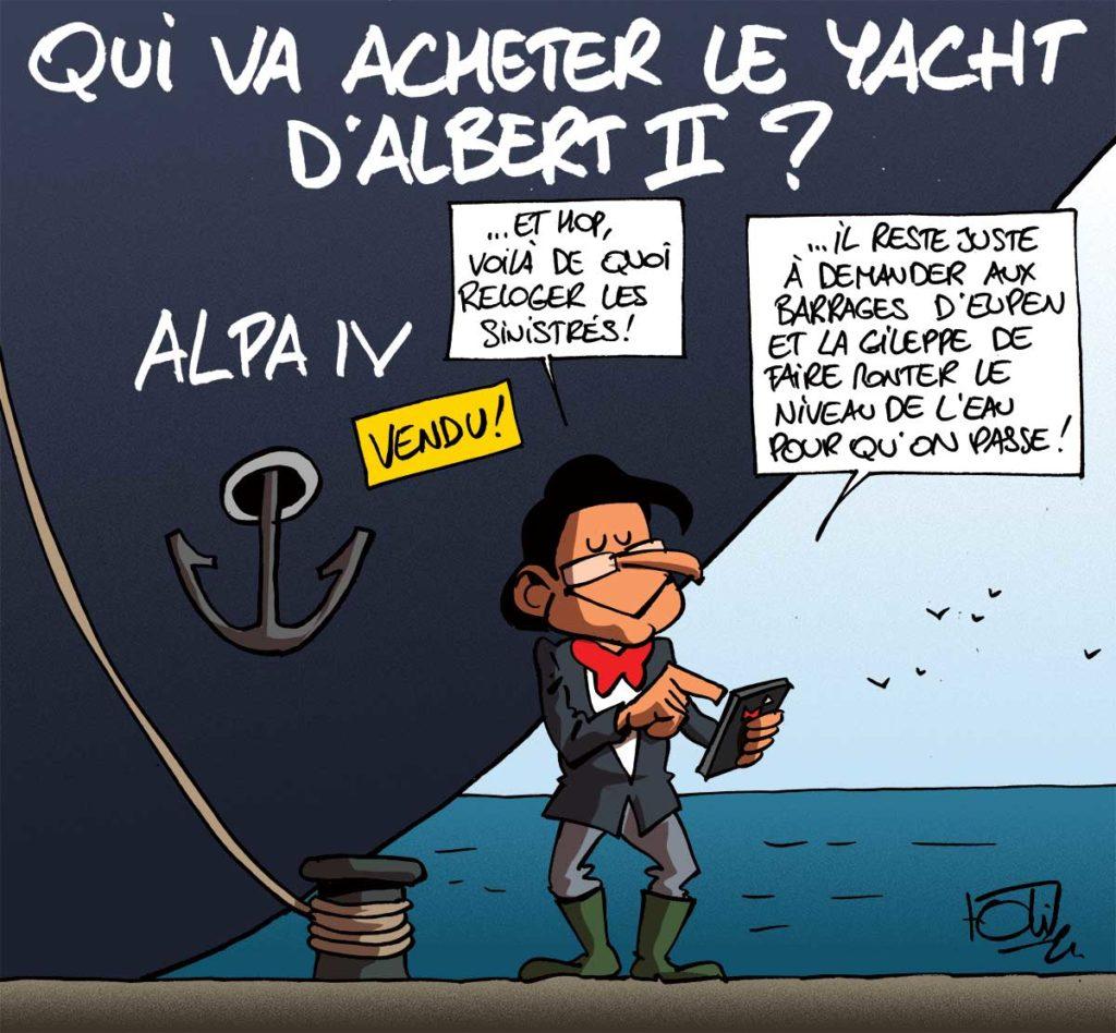 Le yacht d'Albert II à vendre