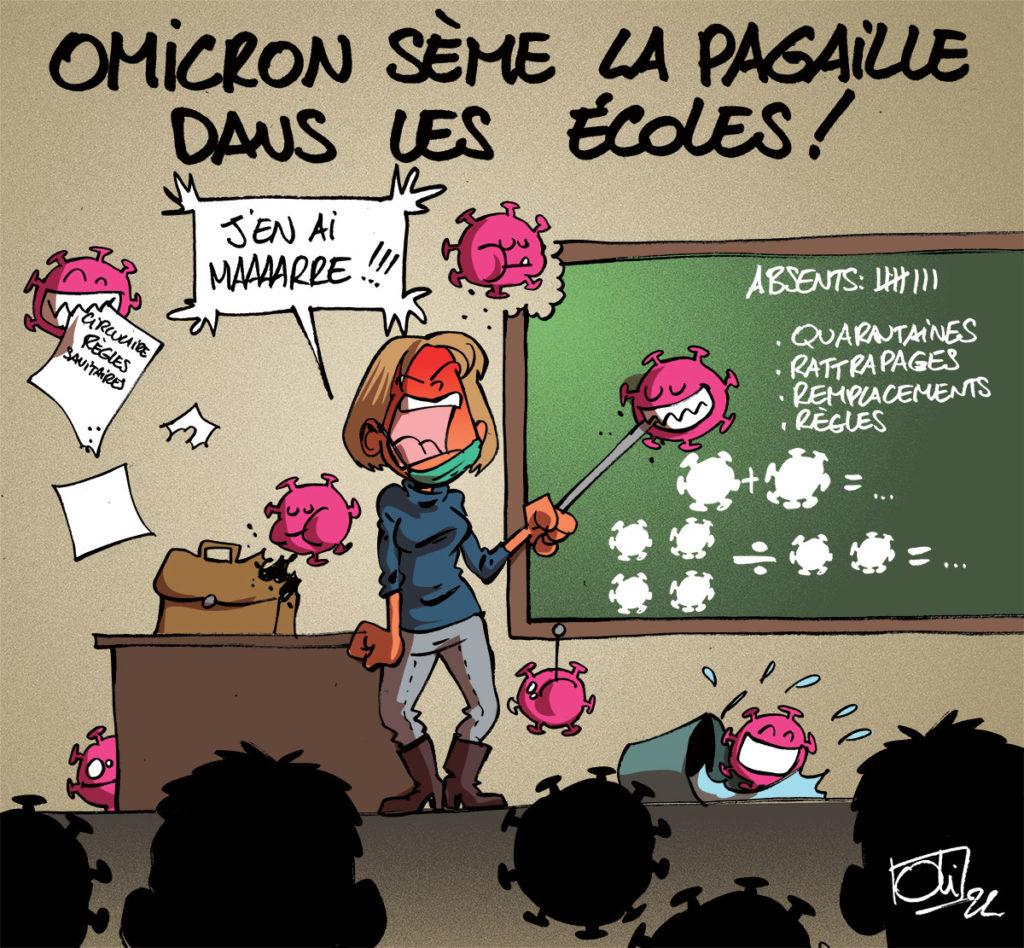 Omicron à l'école