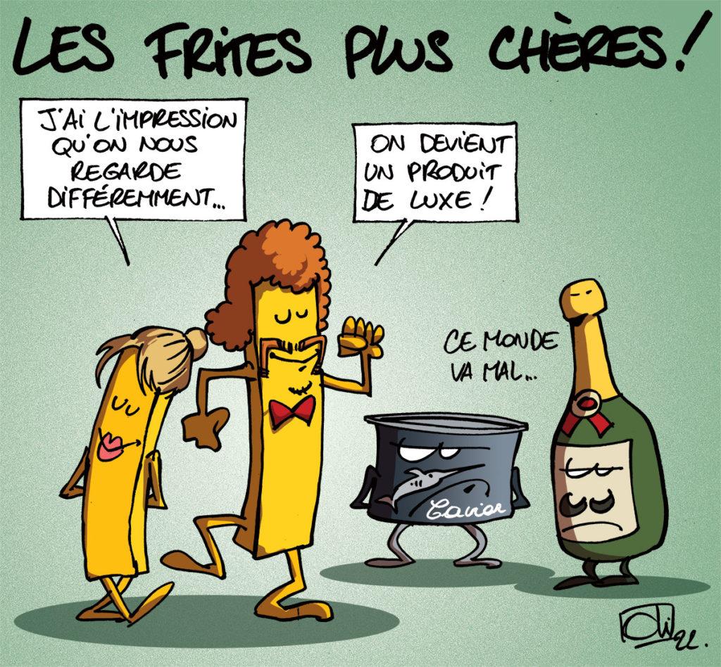 Les frites plus chères !