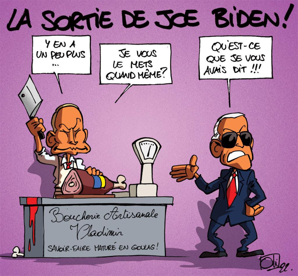 Biden qualifie Poutine de boucher !