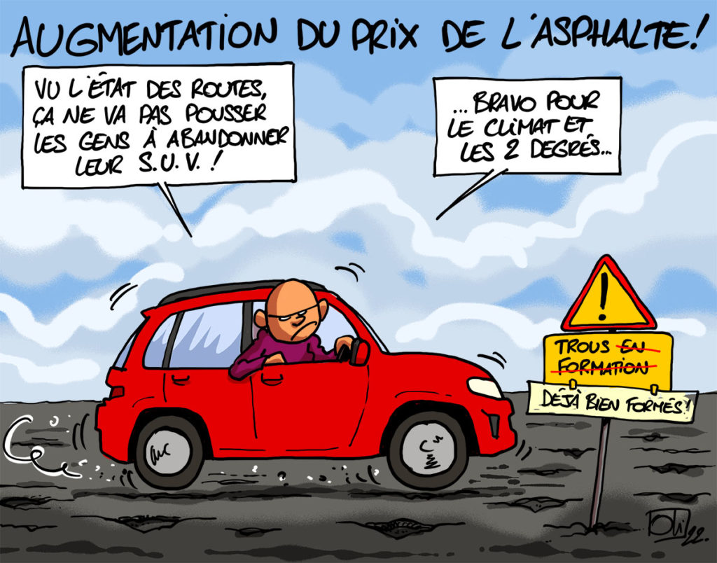 Augmentation du prix de l’asphalte