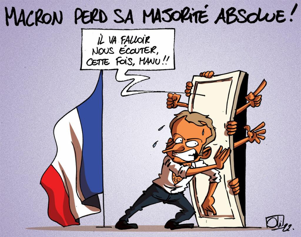 Macron perd sa majorité absolue