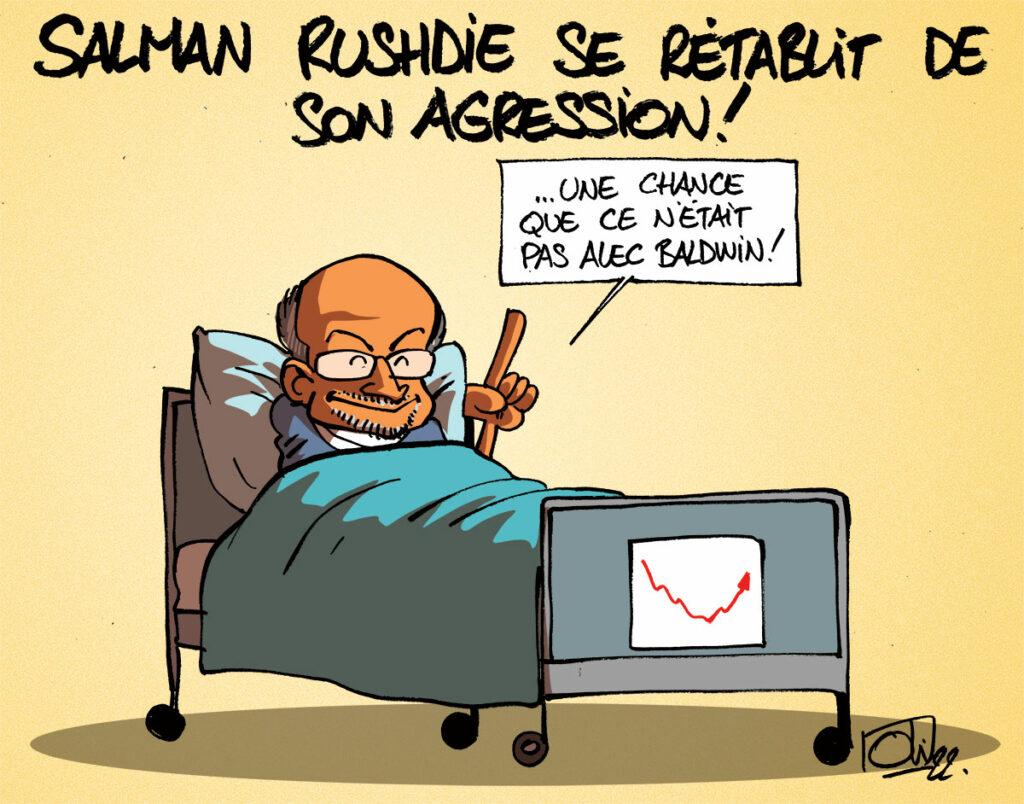 Salman Rushdie en voie de guérison