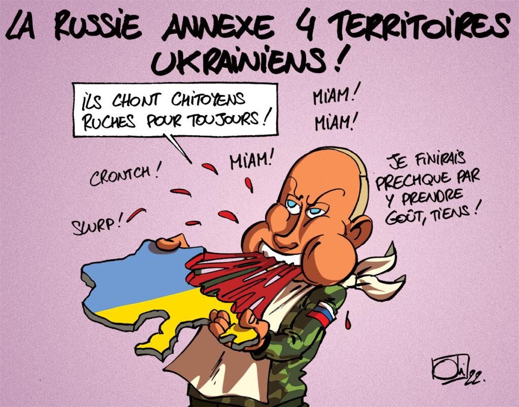 La Russie annexe 4 territoires ukrainiens !