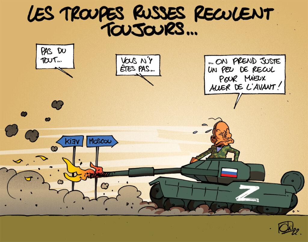 Les troupes russes reculent !