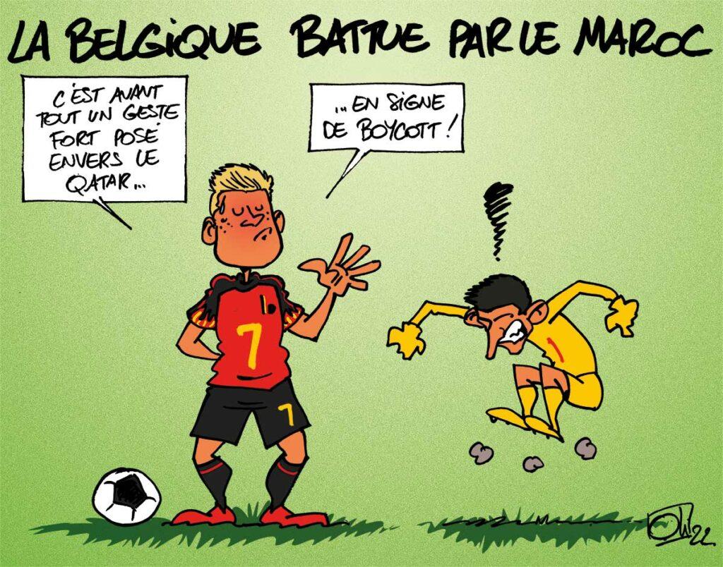 La Belgique battue par le Maroc !