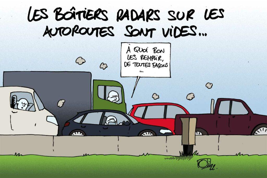 Les boitiers de radars sont vides !