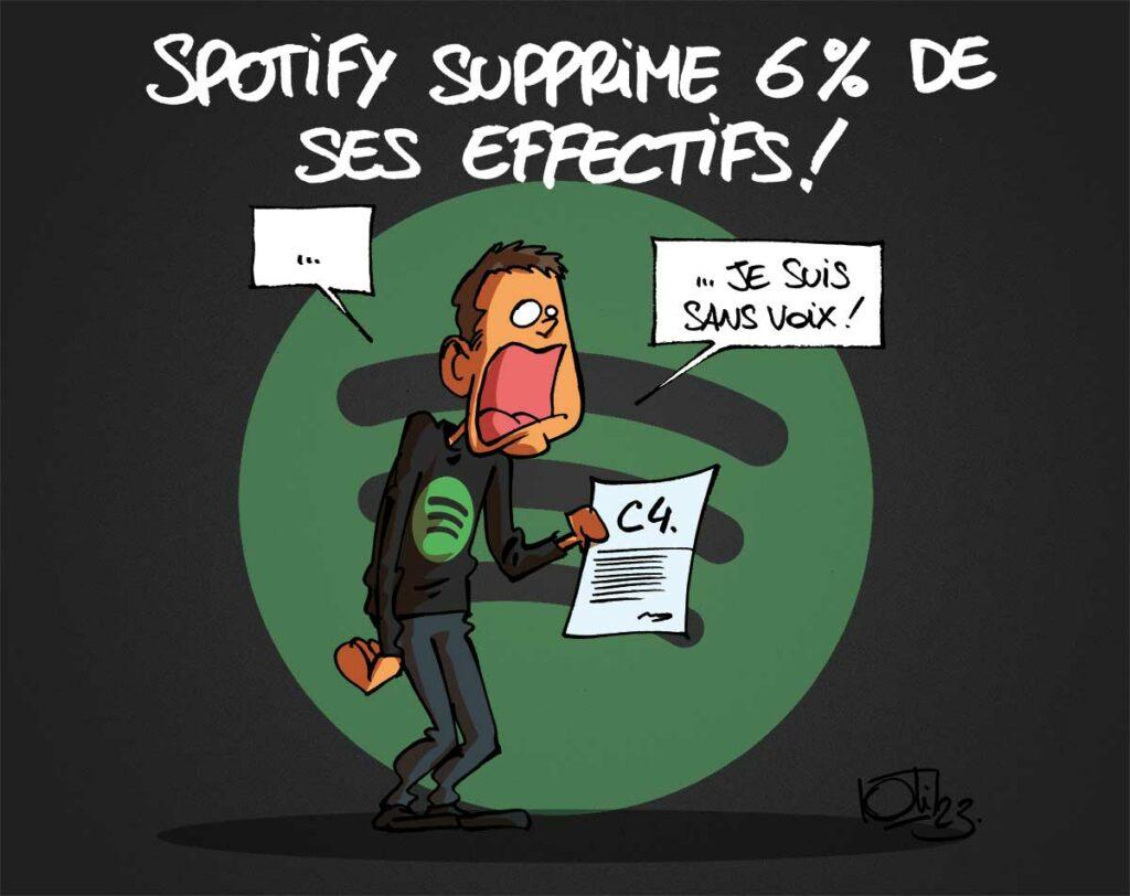 Spotify supprime 6% de ses effectifs !