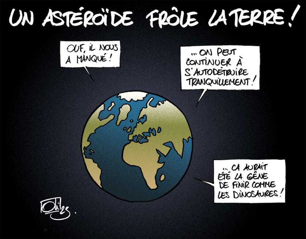 Un astéroïde frôle la terre !