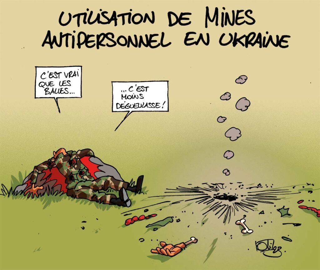 Des mines antipersonnel en Ukraine