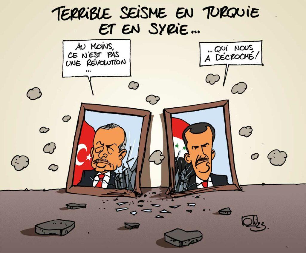 Séisme en Turquie et Syrie : Erdogan et Al Assad vont bien