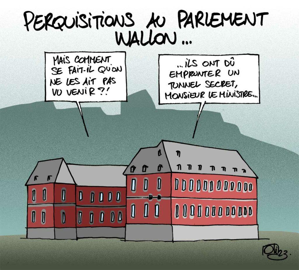 Perquisition au Parlement wallon
