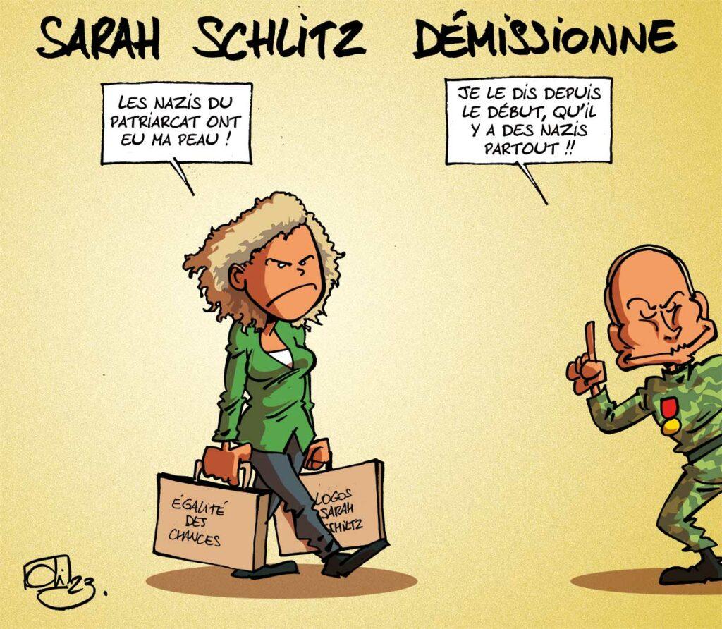 Sarah Schlitz démissionne