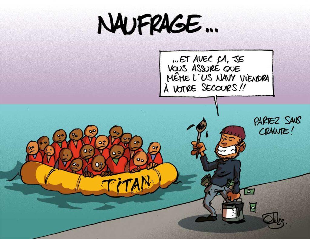 Le Titan à coulé, comme les migrants