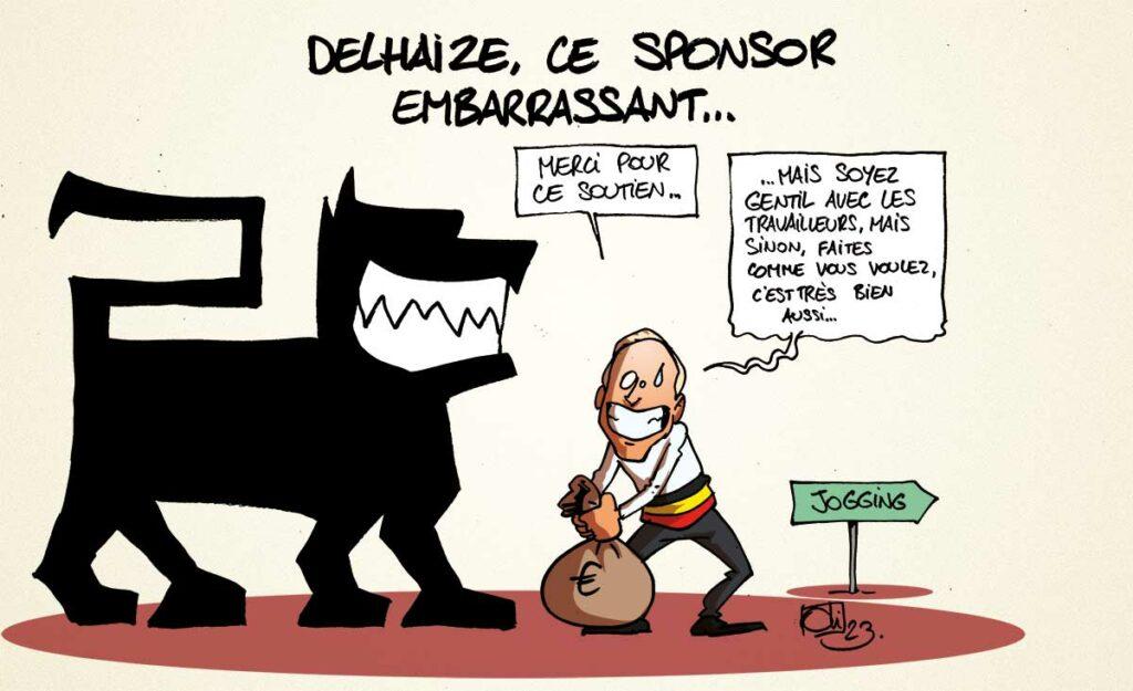 Delhaize, ce sponsor embarrassant...