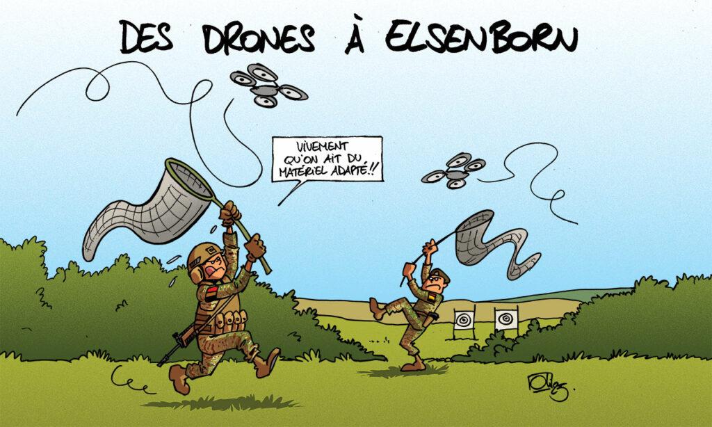 Des drones à Elsenborn